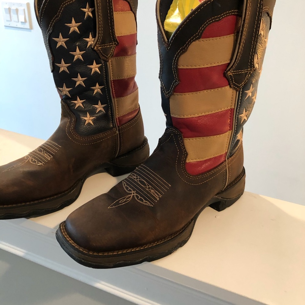 Durango patriotic boots size 7